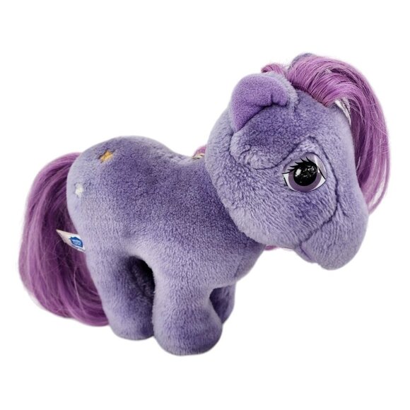 Vintage Hasbro Softies My Little Pony Blossom Purple Plush Stuffed Animal - Picture 1 of 12